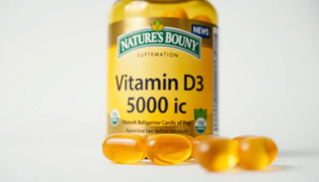 Nature’s Bounty Vitamin D3 5000 IU Softgels – Best for Immune Support & Bone Health (2025)