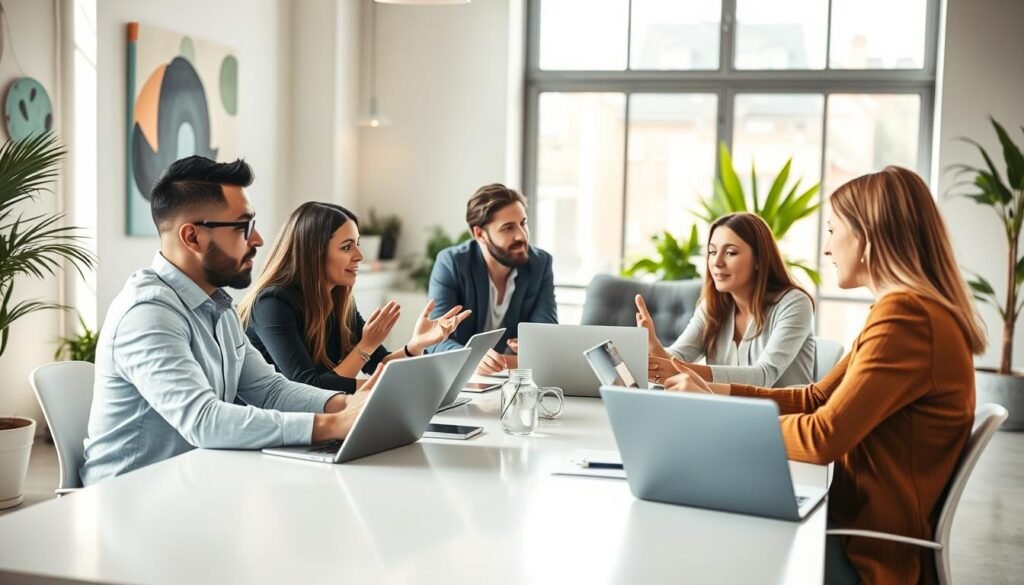 collaborative marketing team