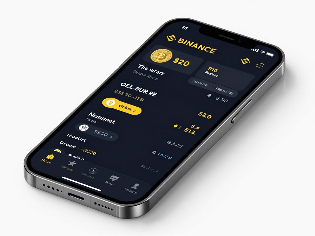 Binance mobile app trading interface