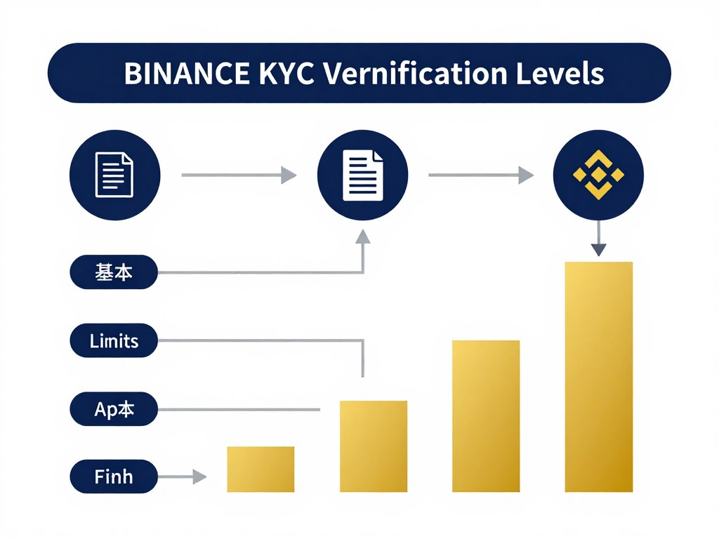 Binance verification levels flowchart