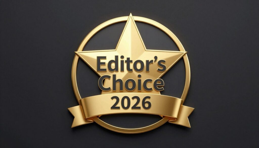 Editor's choice award badge for trading platform