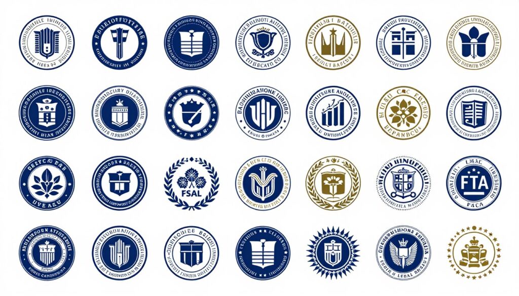 International financial regulatory badges