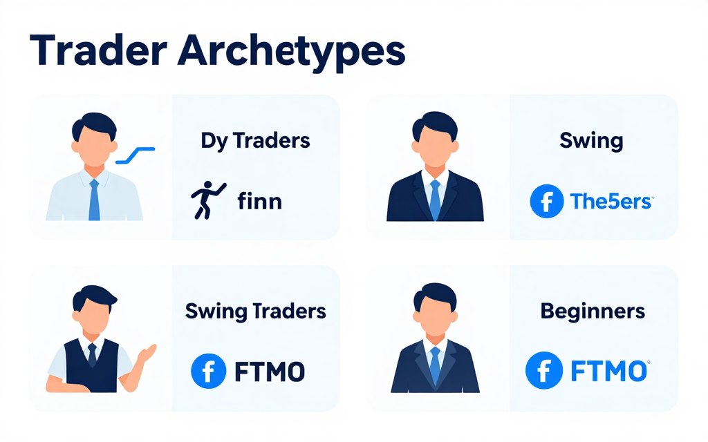 Trader profiles matching FTMO and The5ers platform characteristics