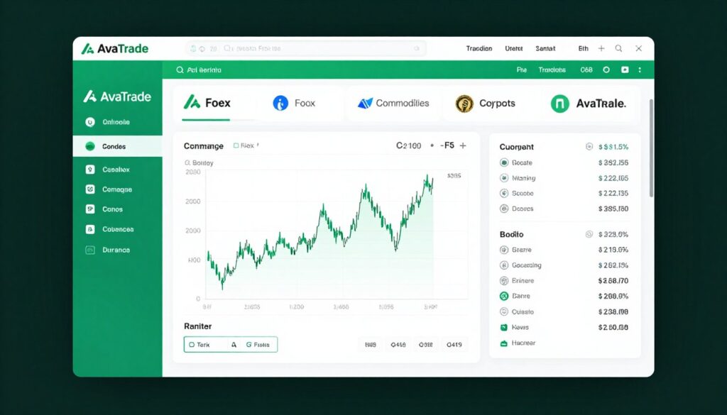 AvaTrade platform main trading interface