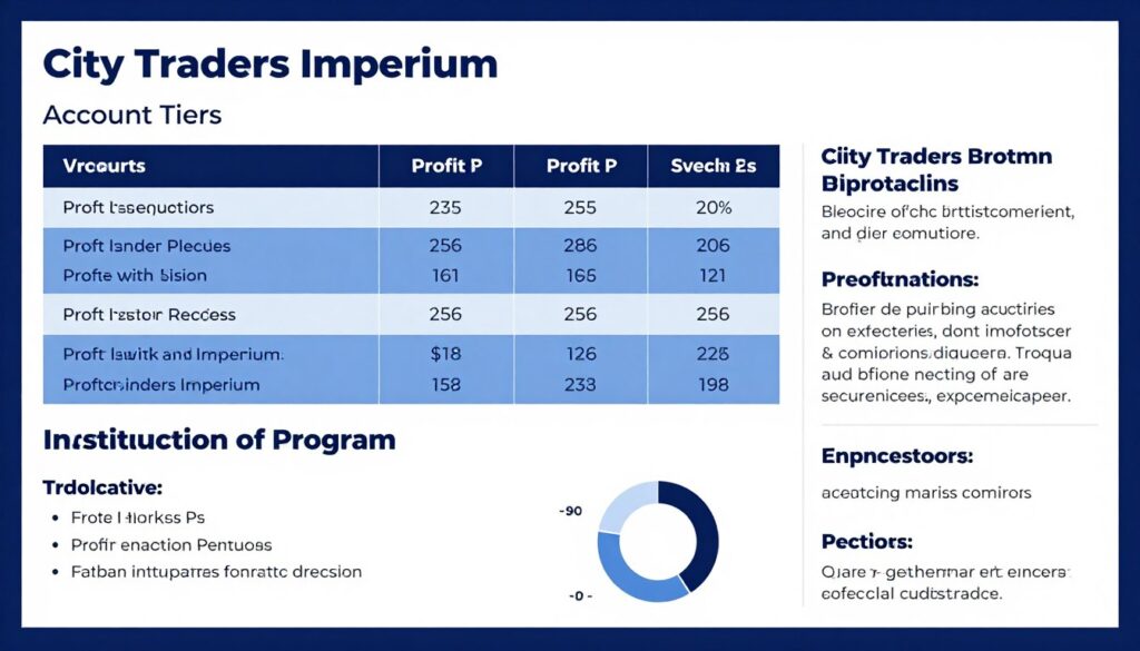 City Traders Imperium account structure and fee breakdown