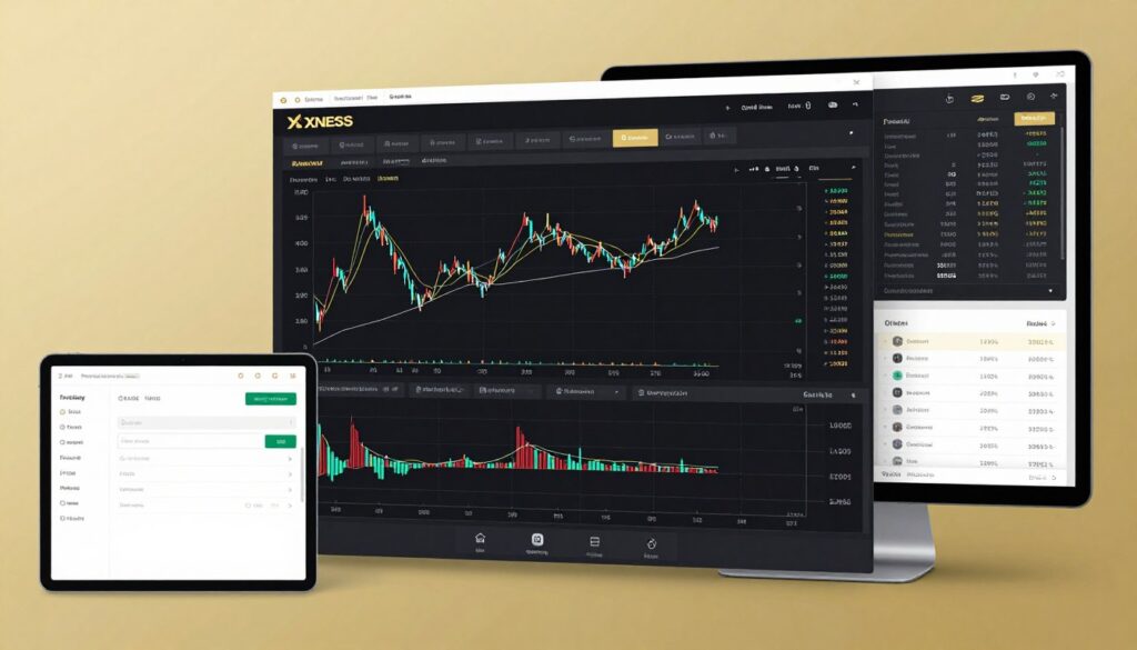 Exness trading platform main dashboard interface