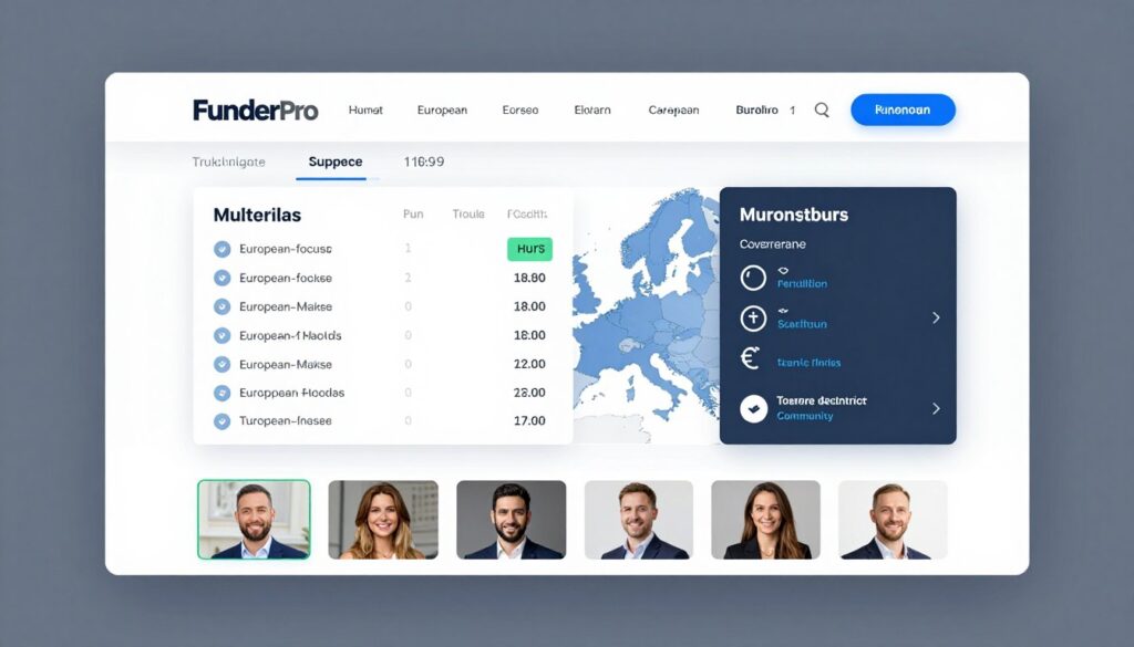 FunderPro European trading environment and features