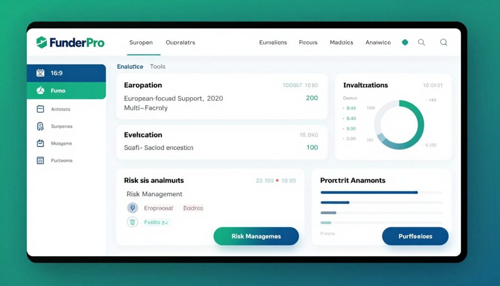 FunderPro trading platform dashboard interface