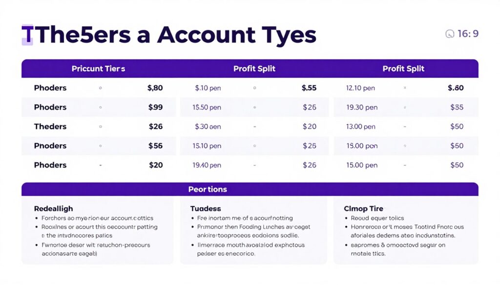 The5ers pricing structure and account options comparison