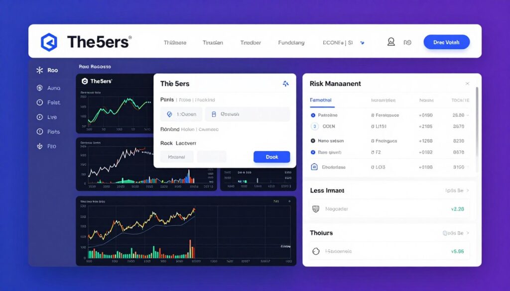 The5ers trading platform interface and dashboard
