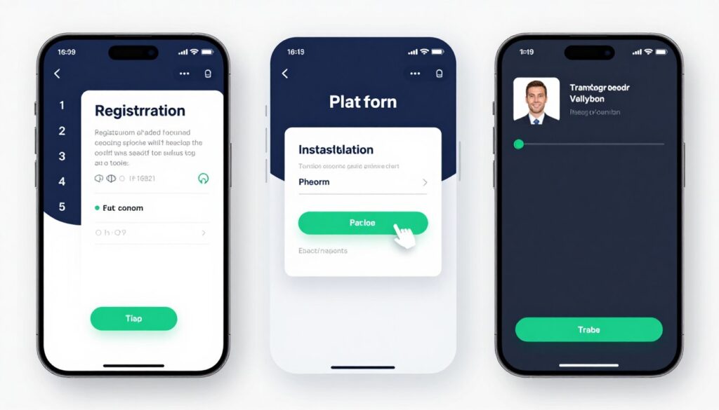 Trading platform account setup and onboarding process