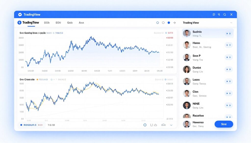 TradingView advanced charting interface main screen