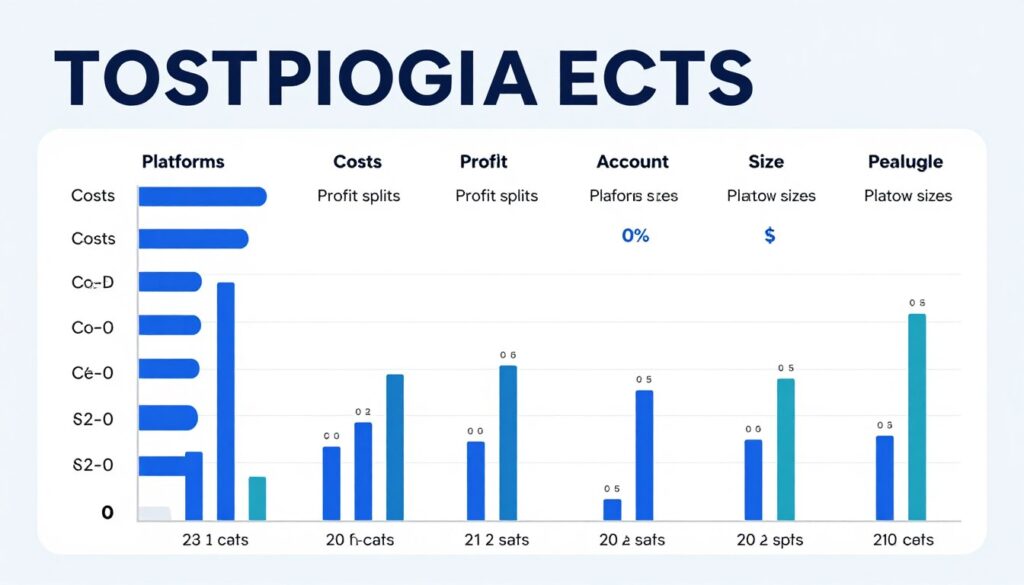 Visual platform comparison chart with key metrics